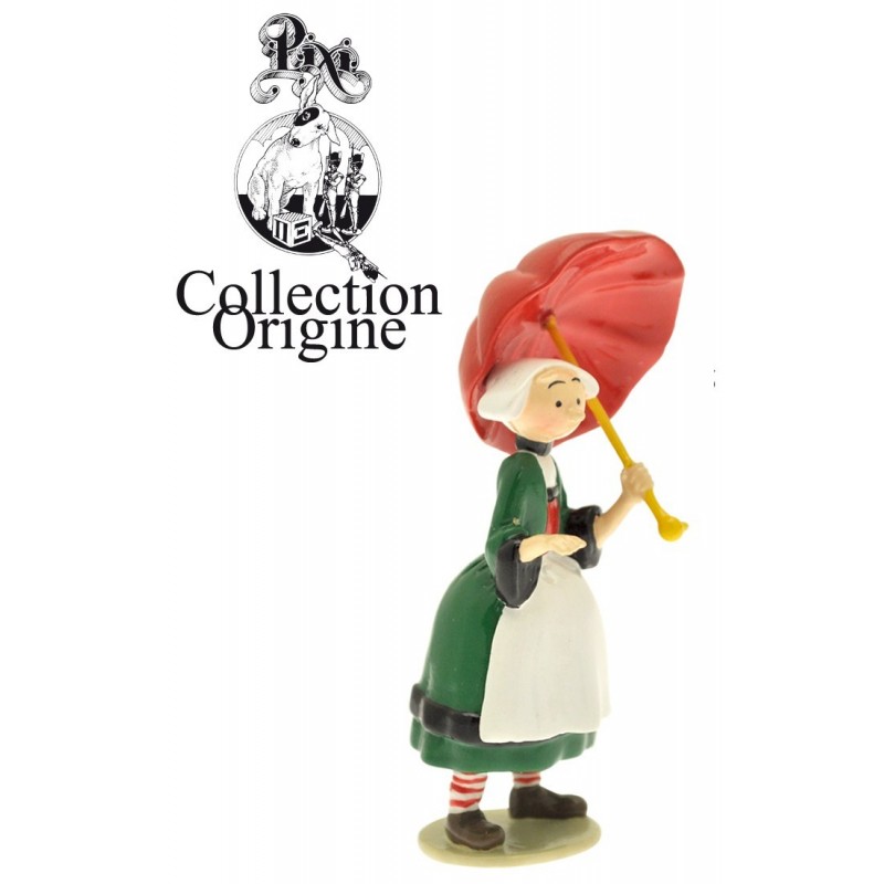 Figurine Becassine parapluie ouvert - Collection Origine Bécassine - GAUTIER / LANGUEREAU - Pixi 06447